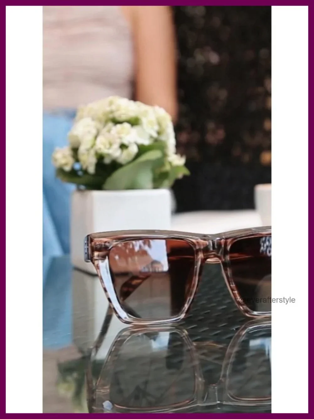 Oversized Square Cat Eye Polarized Sunglasses for Women UV400 Protection